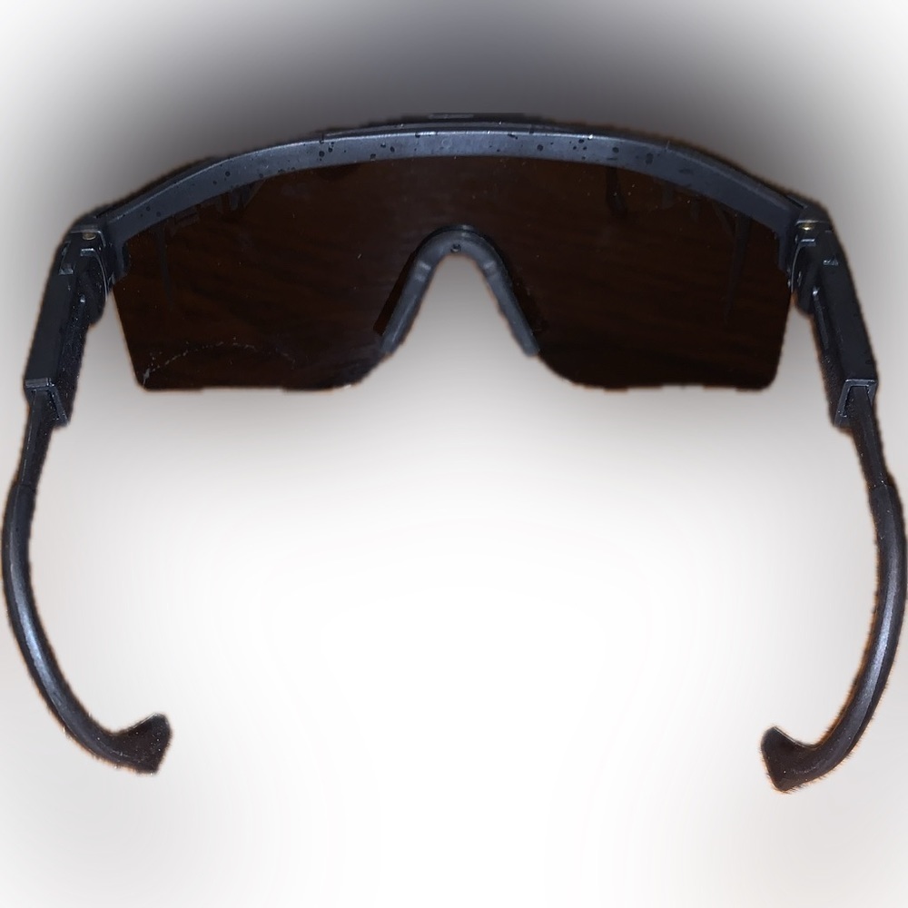 Pit Viper Wrap Around Black Smoke Lens Speckle Shades Glasses - Picture 7 of 8